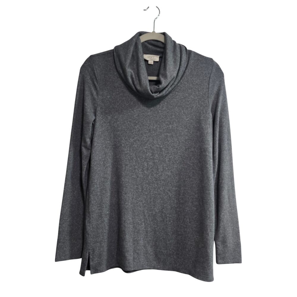 Loft Gray Long Sleeve Cowl Neck Blouse Size XS